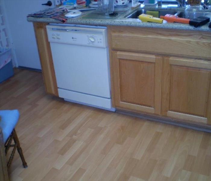 This photo is before the removal of laminate flooring.  