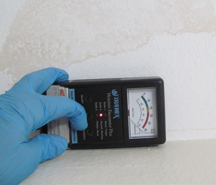 Moisture reading detecting moisture in structural materials